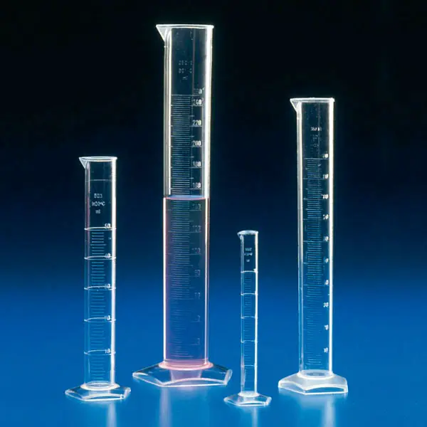 Graduated measuring cylinder, tall form TPX 10 ml | 13,5 mm | 2 ml | 140 mm | 0,2 ml | ± 0,2 ml