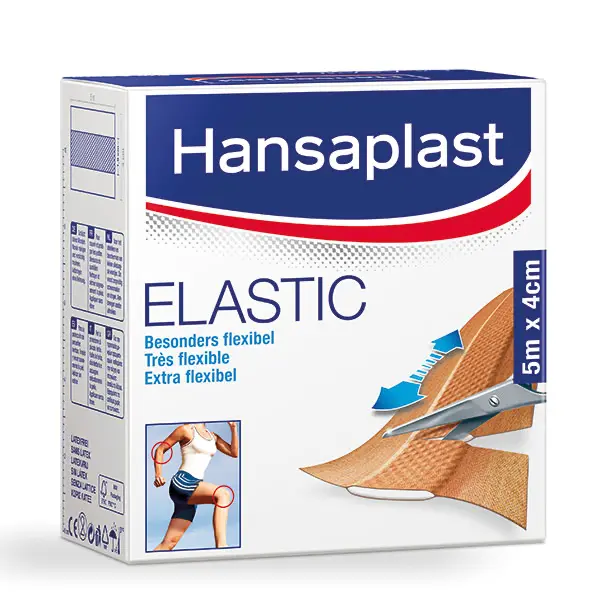 Hansaplast Elastic BDF Hansaplast Elastic Meterware | 4 cm x 5 m | 32 Stück